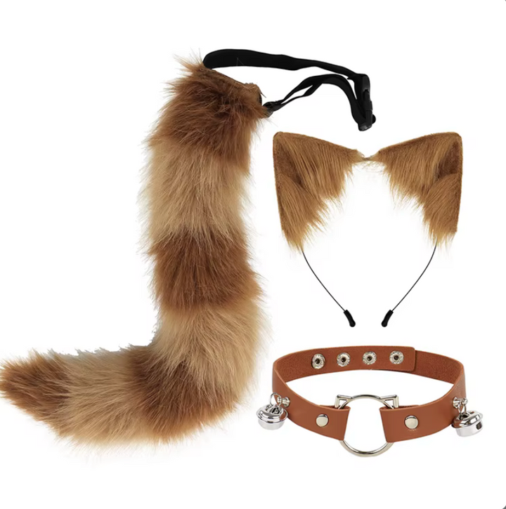 Ear, Tail, Collar Therian Cosplay Bundle