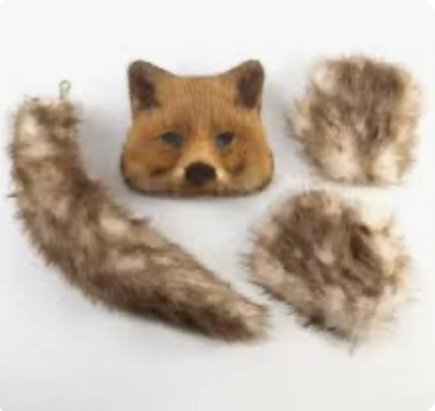 Fox Therian Mask, Paw, and Tail