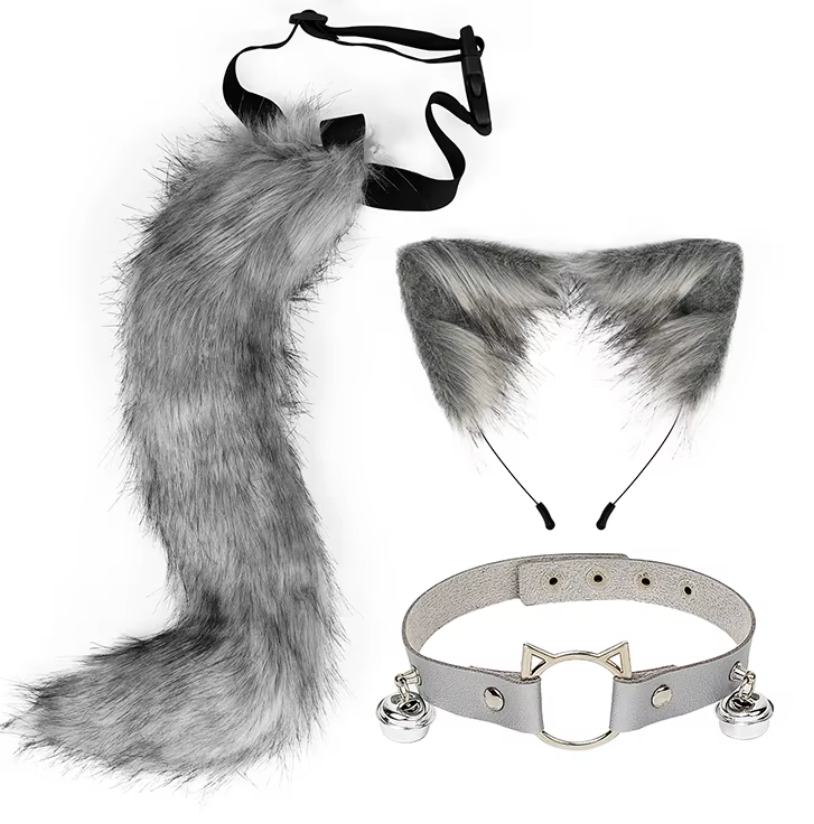 Ear, Tail, Collar Therian Cosplay Bundle