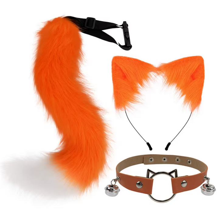 Ear, Tail, Collar Therian Cosplay Bundle