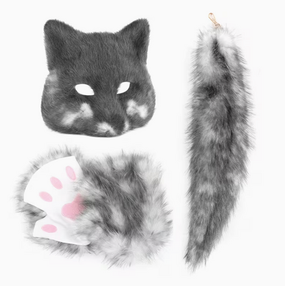 Fox Therian Mask, Paw, and Tail