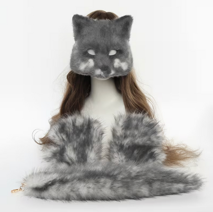 Fox Therian Mask, Paw, and Tail